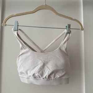 White Lululemon Energy Bra 4-6